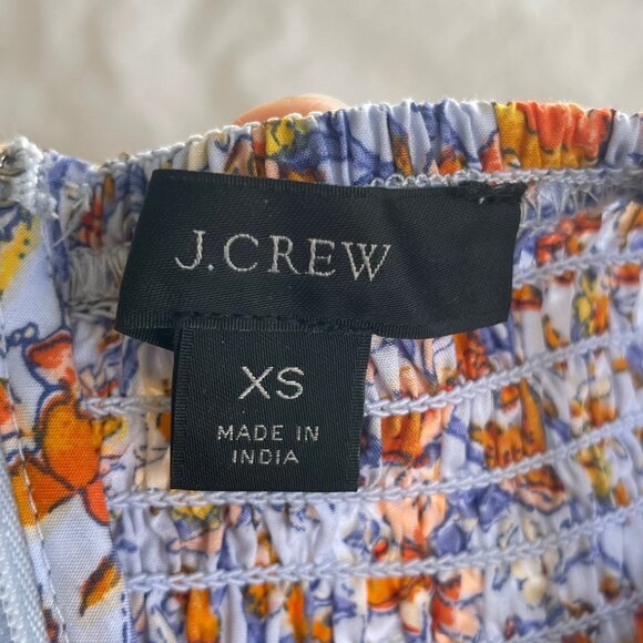 J.Crew Friday Smocked Dress in Afternoon Floral (XS) - Picture 7 of 8
